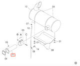 Nuovo tubo di scarico marmitta 7028494 Aftermarket per escavatore Hitachi EX200-5 EX210-5 EX225US EX200-3, motore 6BG1
