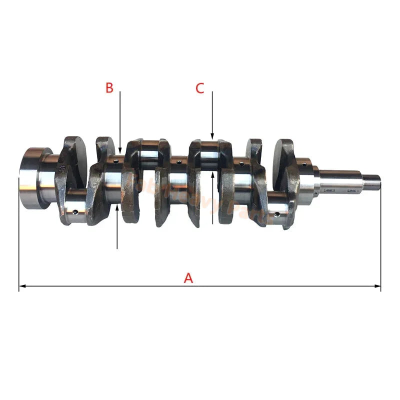 Crankshaft for Mitsubishi S4K S4KT Engine Fits for Caterpillar CAT E110B E120B E312 E320 Excavator