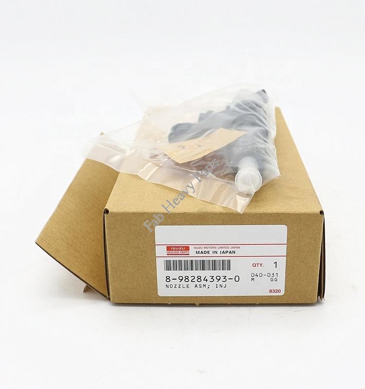 New Genuine Isuzu Engine Common Rail Injector 4HK1 6HK1 8-98284393-0 8982843930 for Hitachi Excavator