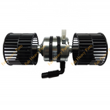 Uusi 24 V puhallinmoottori kaksoispyöräinen sopii Komatsu PC200-8 PC210-8 PC230-8 kaivinkoneeseen