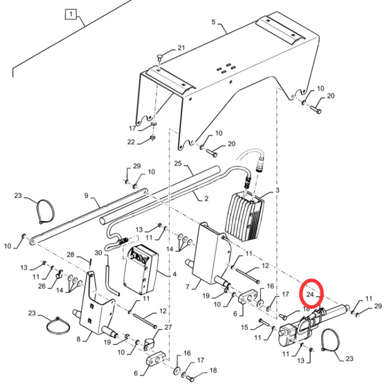 ACTUATEUR 84335407 Ajustement pour Case Combine 5088 6088 6130 6140 7230 8010 8120 8230