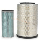 Air Filter Kit 4642117 4642122 Fits Hitachi ZX140W - 3 ZX145W - 3 ZX170W - 3 ZX170W - 3 ZX190W - 3 ZX210W - 3 - Fab Heavy Parts
