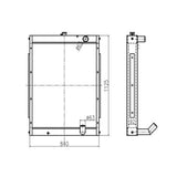 For Hyundai Excavator R250LC-7A R290LC-7A Hydraulic Radiator Core Assembly 11N8-47160