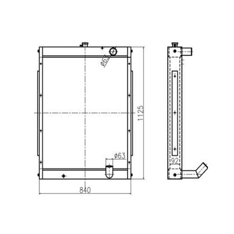 For Hyundai Excavator R250LC-7A R290LC-7A Hydraulic Radiator Core Assembly 11N8-47160