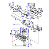 Bare Cylinder Head 129907 - 11700 for Yanmar Engine 4TNV94L 4TNV98 Fits Komatsu Forklift FD25 - Fab Heavy Parts