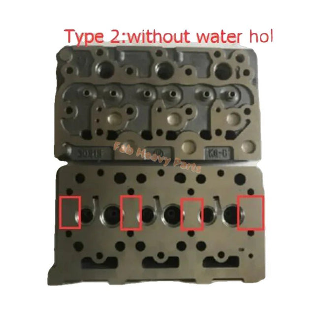 Bare Cylinder Head 15521-03040 for Kubota D1402 Engine - Fab Heavy Parts