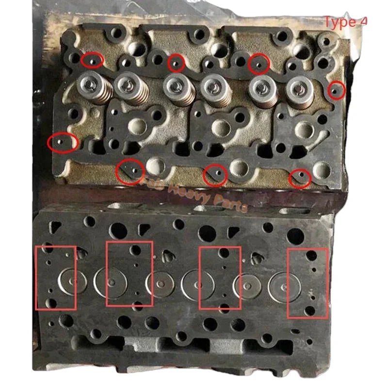 Bare Cylinder Head for Kubota Engine D1703 - Fab Heavy Parts