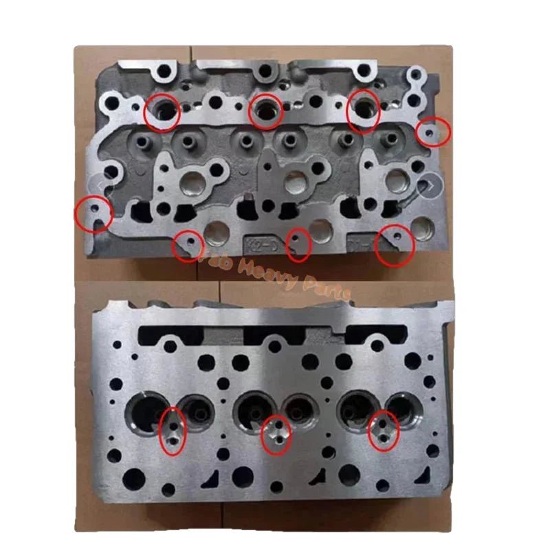 Bare Cylinder Head for Kubota Engine D1703 - Fab Heavy Parts