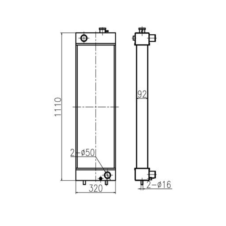 Fits for Caterpillar Excavator CAT 315D L 319D 319D L 319D LN Engine C4.2 Hydraulic Radiator Core Assembly 326-3867 3263867 281-3524 2813524