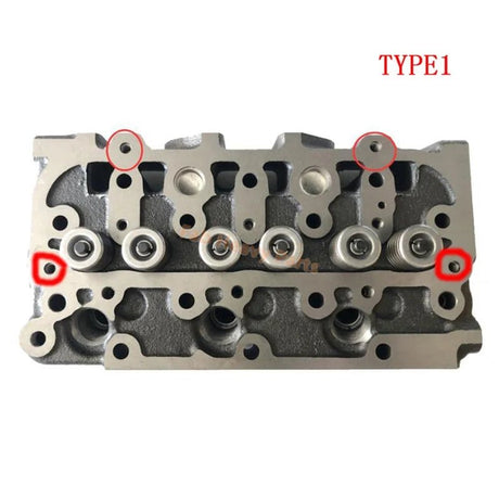 Complete Cylinder Head 1G008 - 03040 1G00803040 1G962 - 03042 Compatible for Kubota Engine D782 D782 - E4 Mower ZD18 ZD21 ZD221 ZD321 ZD1011 ZD1011 - 3 - Fab Heavy Parts