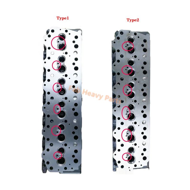 Complete Cylinder Head for Mitsubishi Engine 6D34 - Fab Heavy Parts