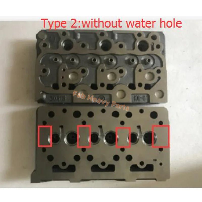 Complete Cylinder Head With Valves for Kubota D1402 Engine - Fab Heavy Parts