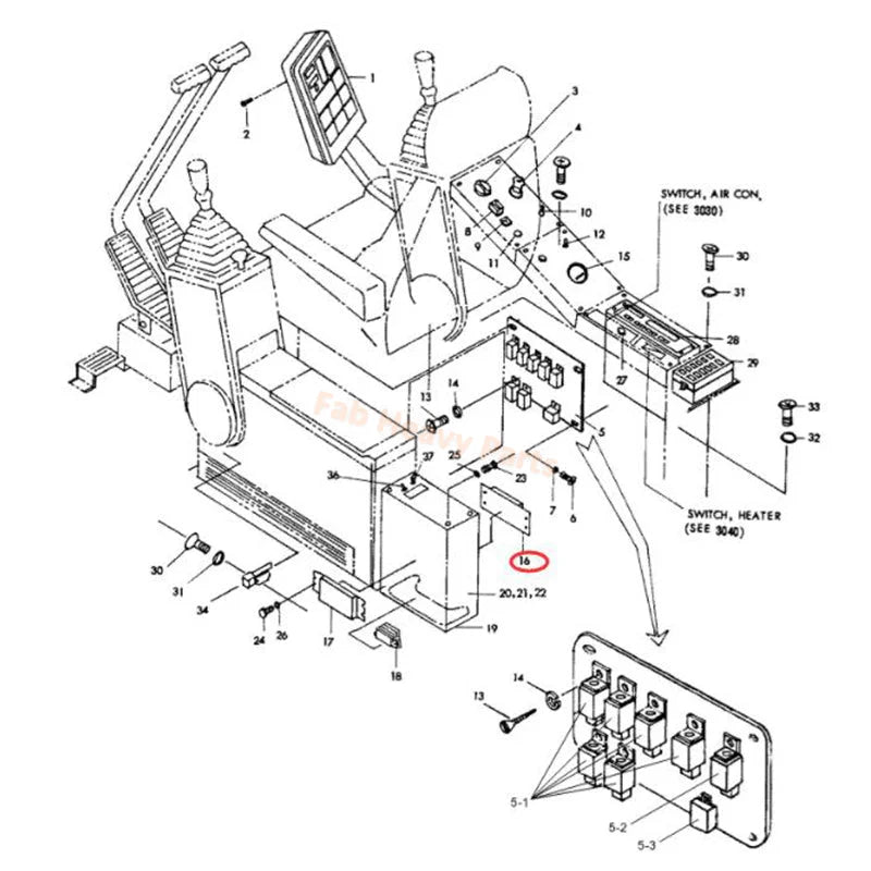 Controller 21E7-4001 for Hyundai Excavator R420 R450LC