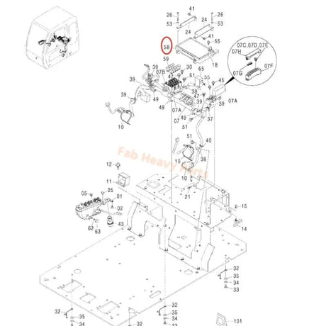 Controller 4428087 for Hitachi Excavator ZX270 ZX280LC - Fab Heavy Parts