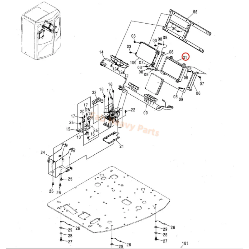 Controller 4482162 for Hitachi ZX75UR ZX75URT Excavator