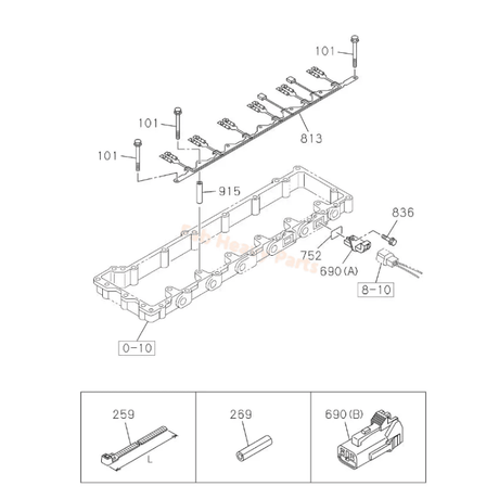 Controller 8980401600 for Isuzu 6WG1 Engine Hitachi ZX450 - 3 Excavator - Fab Heavy Parts