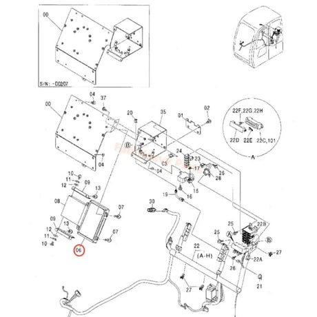 Controller 9226744 for Hitachi ZX135US ZX135US - E ZX135US - HCME ZX135USK ZX135UST ZX185USR - Fab Heavy Parts