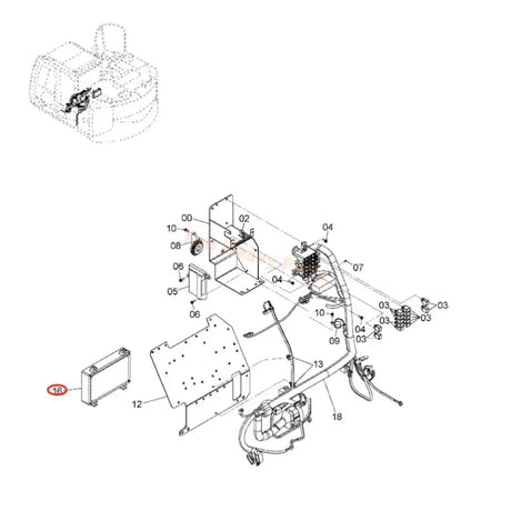 Controller 9276192 for Hitachi ZX135US-3 Excavator