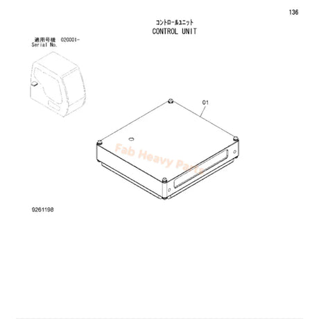 Controller Computer Board 9261197 for Hitachi ZX450LC-3 ZX450-3 ZX470H-3 ZX500LC-3 ZX520LCH-3