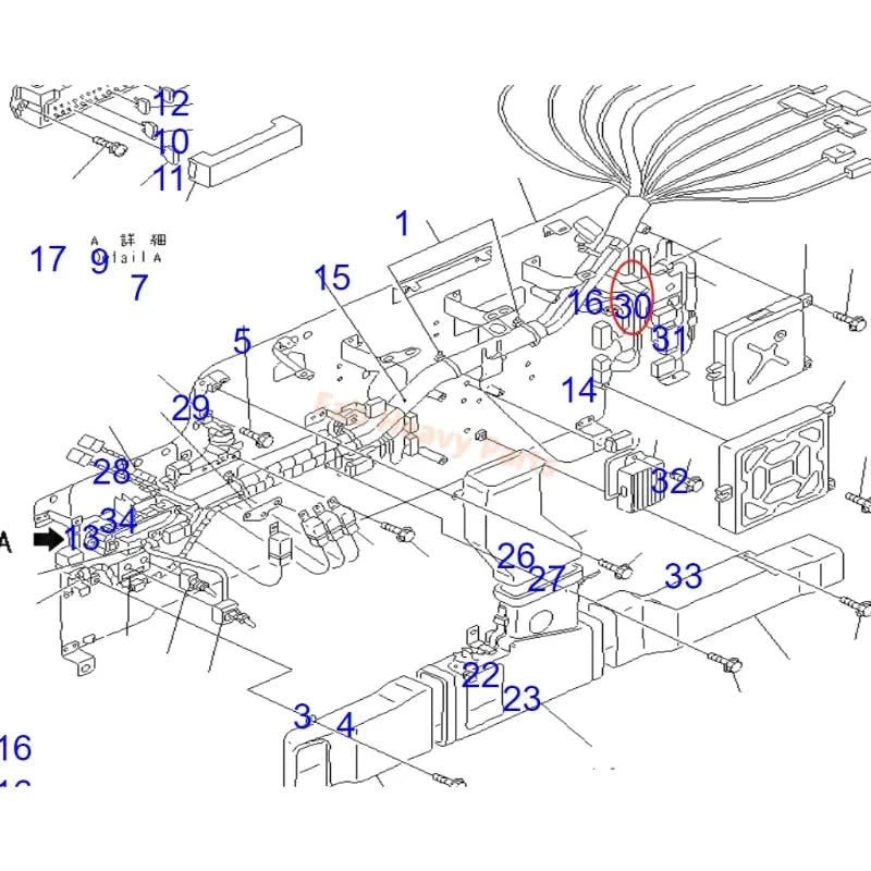 Controller ECU 7834323000 Fits for Komatsu Engine 6D95 Excavator PC210 PC240 PC200 - 6 - Fab Heavy Parts