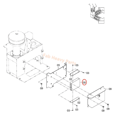 CPU Controller Panel 4686919 for Hitachi Excavator ZR950JC ZX270 - 3 ZX280 - 6 ZX360W - 3 - Fab Heavy Parts
