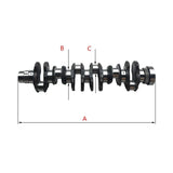 Crankshaft 04254926C38 for Volvo D6D Deutz BF6M2012 Engine - Fab Heavy Parts
