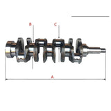 Crankshaft 4W3989 4W - 3989 4W3579 4W - 3579 for Mitsubishi S4KT Engine - Fab Heavy Parts