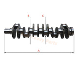 Crankshaft 65.02101.7024 for Doosan Daewoo Engine D1146
