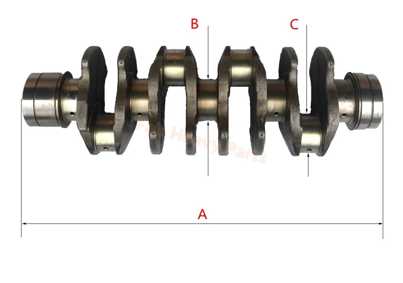 Crankshaft 8-98029270-0 8980292700 for Isuzu 4HK1 Engine Hitachi ZX200-3 ZX220W-3 ZX270-3 ZX250L-3