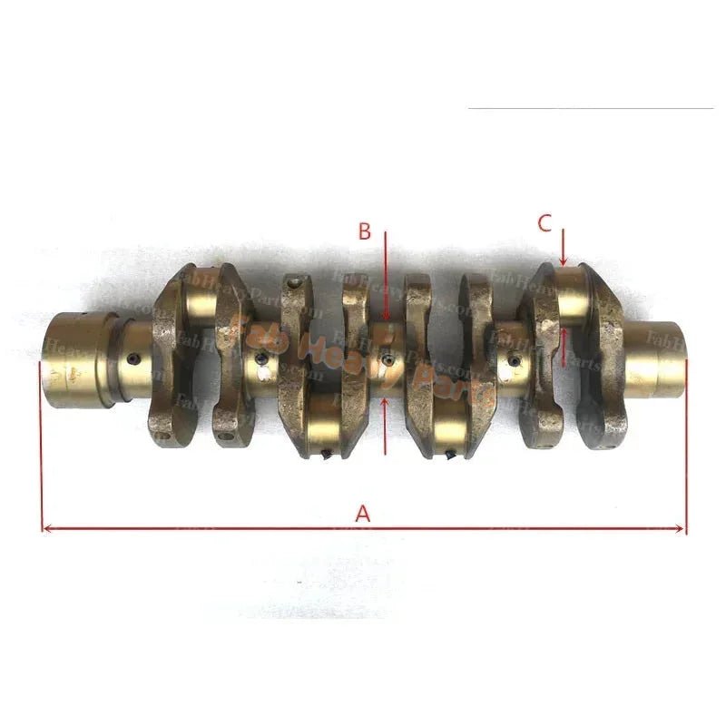 Crankshaft for Hino J05E Engine Kobelco SK200 - 8 SK250 - 8 SK260 - 8 Excavator - Fab Heavy Parts