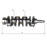 Crankshaft for Mitsubishi S4K S4KT Engine Fits for Caterpillar CAT E110B E120B E312 E320 Excavator - Fab Heavy Parts