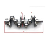 Crankshaft YM129902 - 21000 for Yanmar 4TNV94L Fits Komatsu 4D94LE Engine Hyundai Doosan Excavator - Fab Heavy Parts