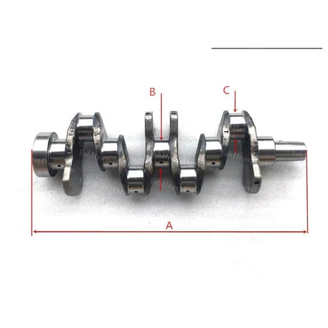 Crankshaft YM129902 - 21000 for Yanmar 4TNV94L Fits Komatsu 4D94LE Engine Hyundai Doosan Excavator - Fab Heavy Parts