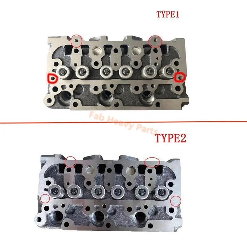 Cylinder Head EG651 - 03040 EG651 - 03045 for Kubota Engine DF750 DF752 Genie Scissor Lift GS - 2668 GS - 3268 - Fab Heavy Parts