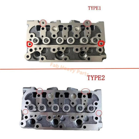 Cylinder Head EG651 - 03040 EG651 - 03045 for Kubota Engine DF750 DF752 Genie Scissor Lift GS - 2668 GS - 3268 - Fab Heavy Parts