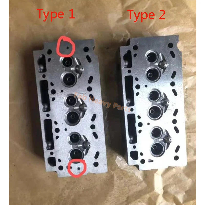 Bare Cylinder Head for Yanmar 3D84-1 3T84 Engine Takeuchi TB035 TB025 Fits Komatsu PC20-5 PC20-6 PC30-6 PC30 PC38UU-1 Excavator Digger WA30-2 Wheel Loader