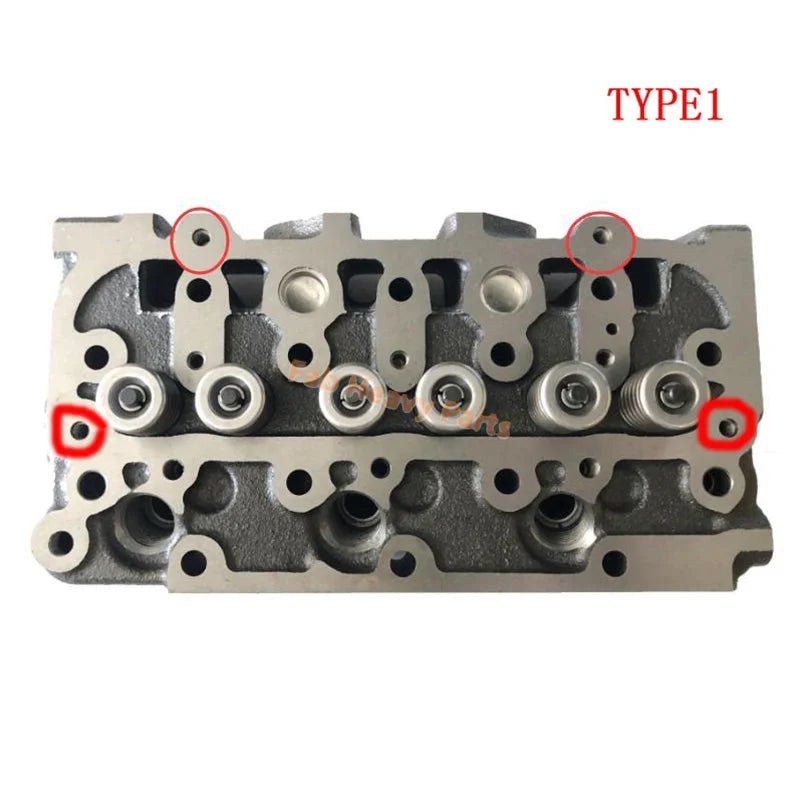 D722 D722 - E3B - BC - 5 Engine Complete Cylinder Head With Valves Aftermarket Replacement For Bobcat Excavator 320 323 324 Loader MT52 - Fab Heavy Parts