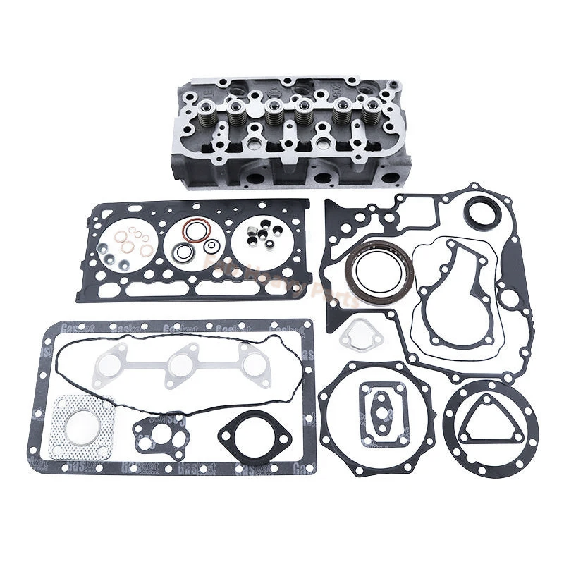 D902 Complete Cylinder Head with Gasket Kit for Kubota Engine Aftermarket Replacement For Bobcat MT55 Compact Track Loader