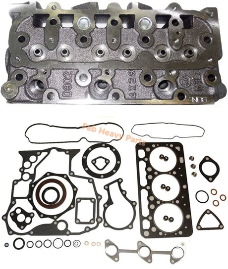 D902 Kubota Engine Complete Cylinder Head and Full Gasket Kit - Fab Heavy Parts