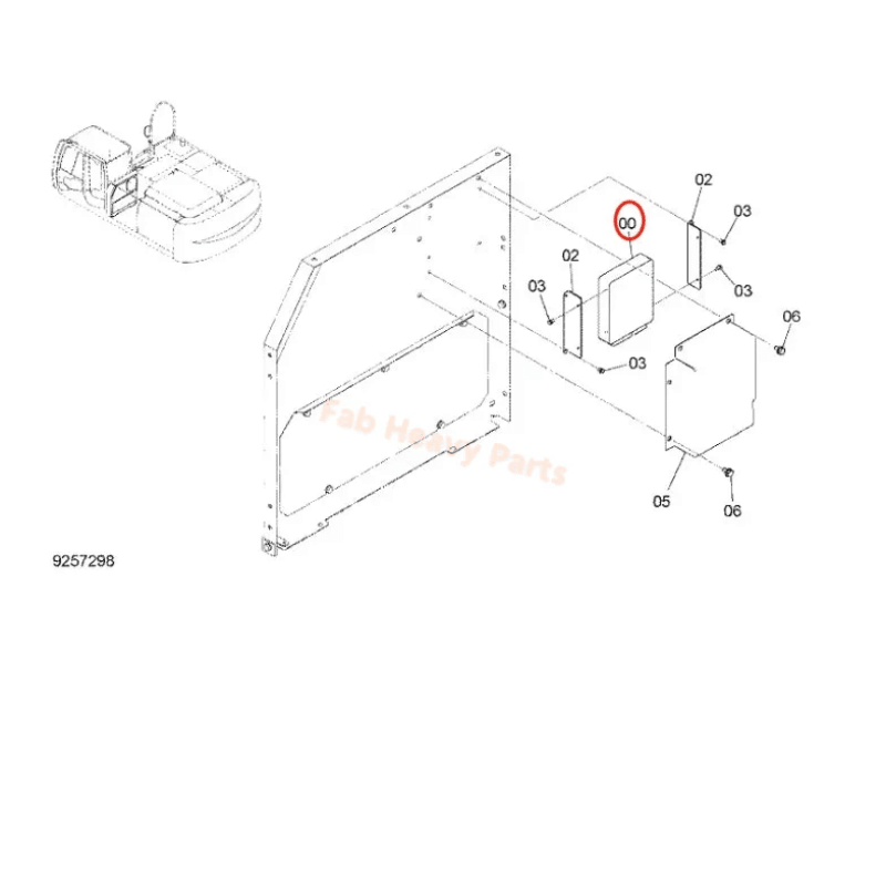 ECU Controller 4686925 for Isuzu 6HK1 Engine Hitachi ZX330 - 3 ZX350 - 3 ZX360H - 3 ZX400LCH - 3 ZX400W - 3 - Fab Heavy Parts