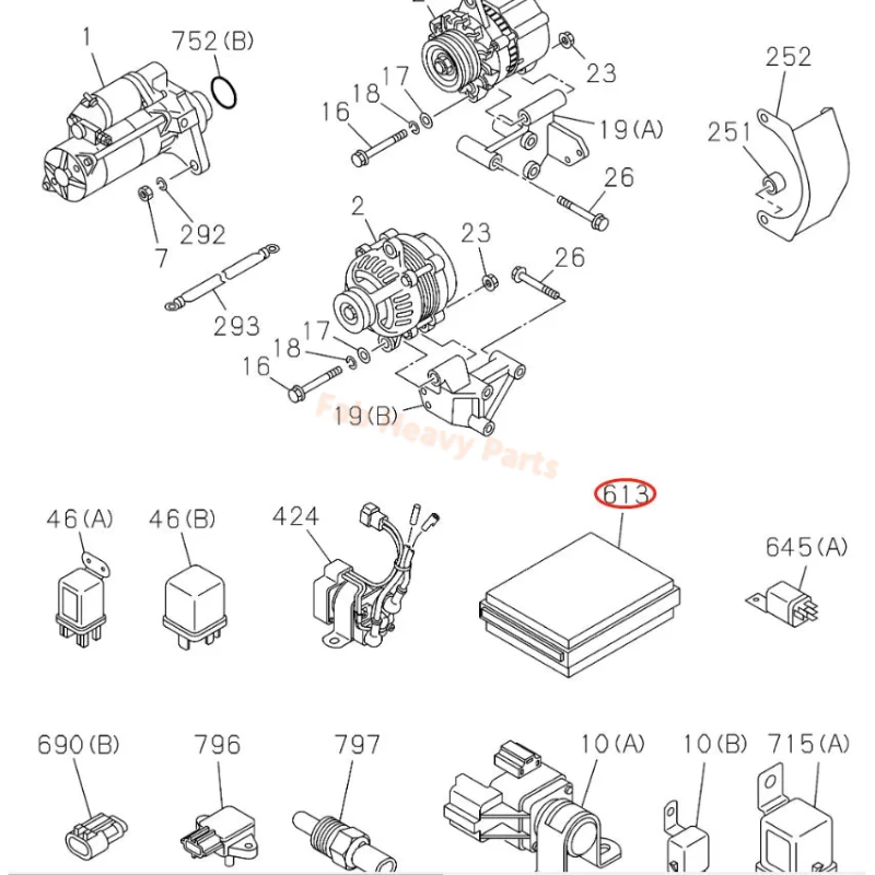 ECU Controller 8980401640 8980810650 for Isuzu 6HK1 6HK1T Hitachi ZX330-3 ZX350-3 ZX400LCH-3 ZX400W-3