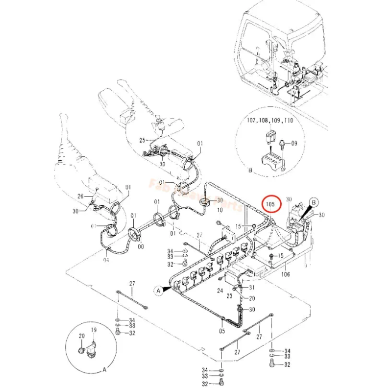 Engine Controller Panel E-ECU 9133700 for Hitachi Excavator EX100-3 EX100-3C EX100M-3