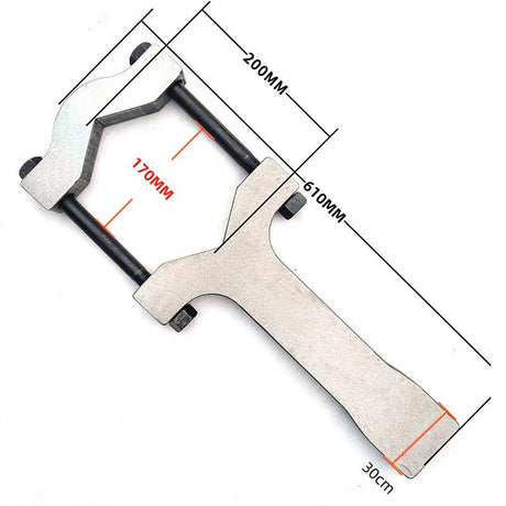 Excavator Exchange Cylinder Seal Kit Tool Wrench For All Brand Adjustable Spanner Wrench for Excavators Weight up to 30T, Length 18.9" - Fab Heavy Parts