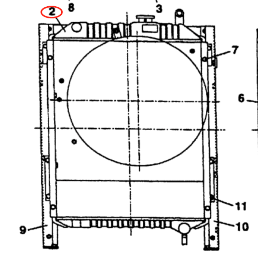 Fits For Case Excavator CX75SR CX80 Hydraulic Radiator Core Assembly LN00108 - Fab Heavy Parts