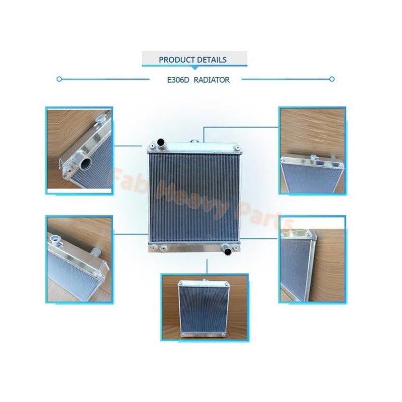 Fits for Caterpillar Excavator CAT 306D Hydraulic Radiator Core Assembly - Fab Heavy Parts