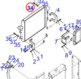 Fits For Komatsu BR580JG - 1 PC400 - 8 PC450 - 8 Aftercooler 625 - 16 - 15110 - Fab Heavy Parts
