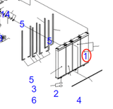 Fits For Komatsu Dump Truck HD785 - 7 Hydraulic Radiator Core Assembly 561 - 03 - 81632 561 - 03 - 81631 - Fab Heavy Parts