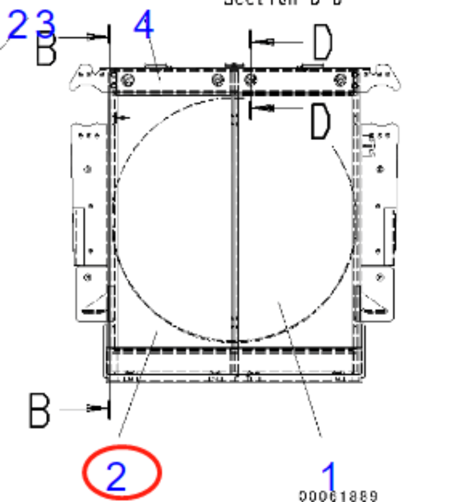 Fits For Komatsu Dump Truck HM250 - 2 HM300 - 2 Hydraulic Radiator Core Assembly 56D - 03 - 21221 - Fab Heavy Parts