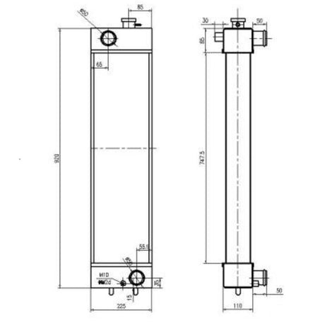 Fits For Komatsu Excavator PC138 - 7 Hydraulic Radiator Core Assembly - Fab Heavy Parts