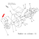 Fits Hitachi Excavator UH033 UH033SR UH043 UH053 UH053M Pump Coupling Assembly 4157853 - Fab Heavy Parts